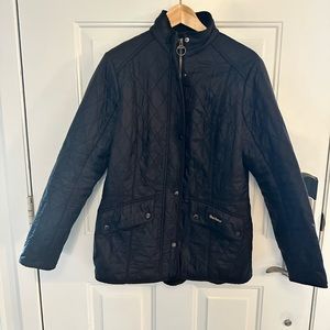 Black Barbour Quilted Coat